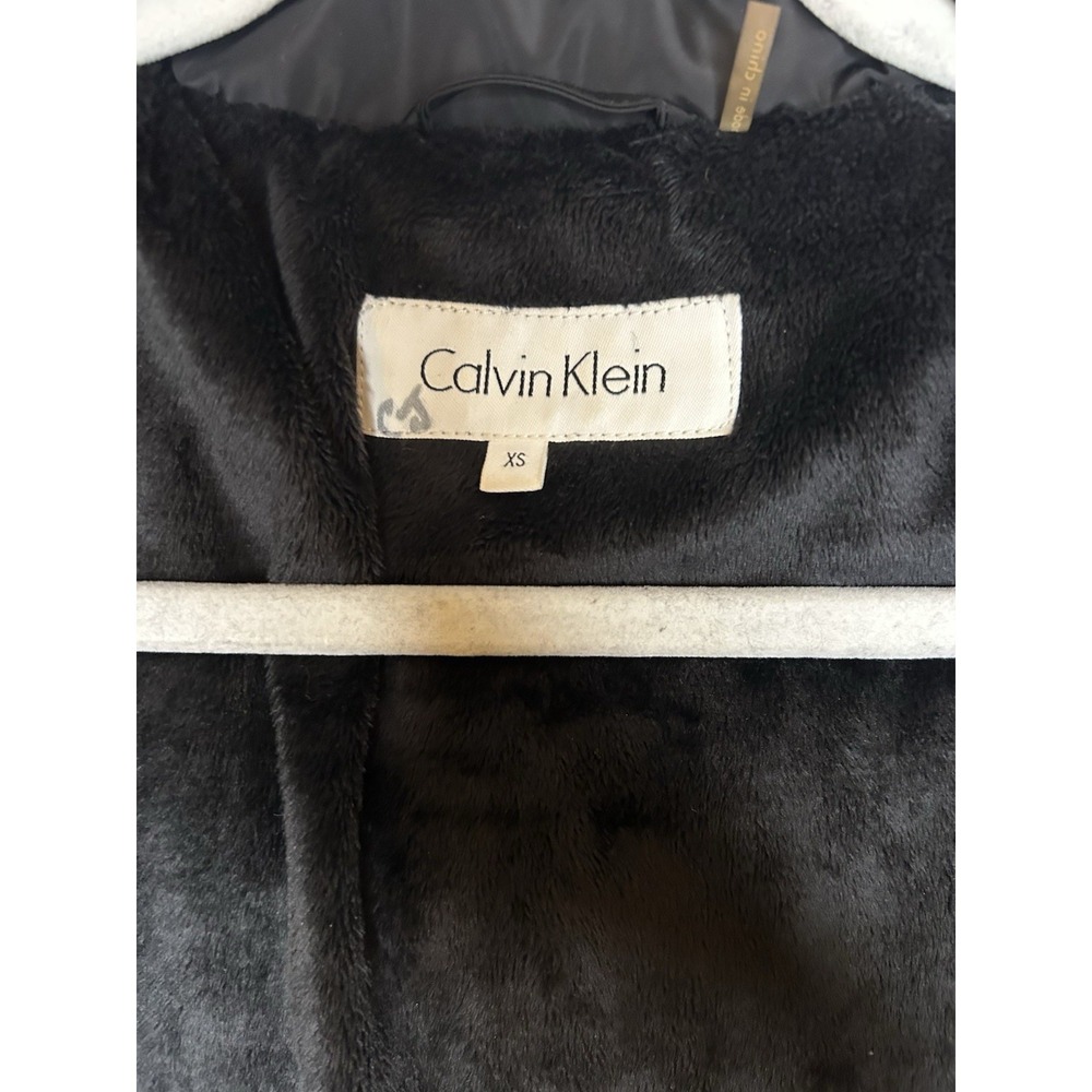 Calvin Klein Long Puffer‎ Jacket W/removable hood. Women's Size XS - Picture 3 of 14